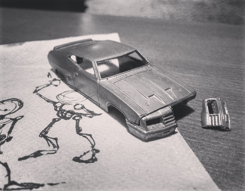 Illustration for article titled Mad Max: Custom HotWheels Interceptor.